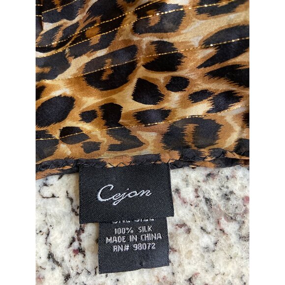 Vintage Hair Scarves Bundle Cejon Oscar De La Renta Leopard Paisley Floral Retro - Picture 6 of 16